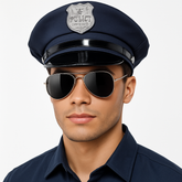 Sleek Mirror Costume Glasses